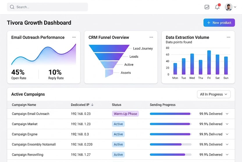 Tivora Live Dashboard